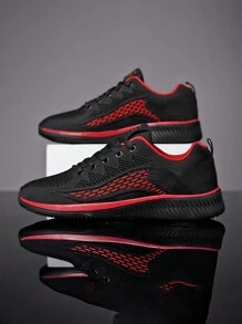 Men's Sports Shoes - Red - View 2