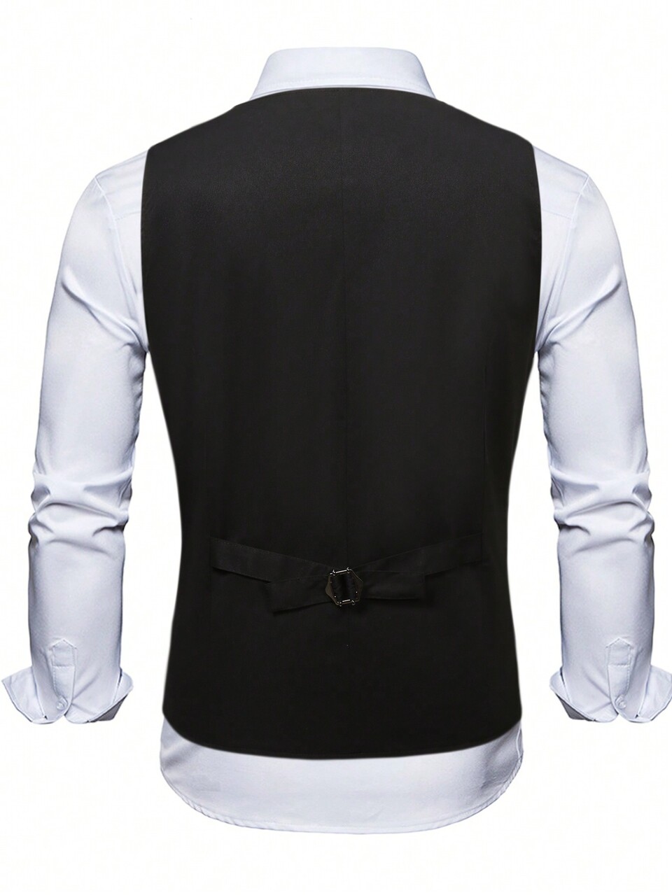 Men Plus 1pc Paisley Print Waistcoat