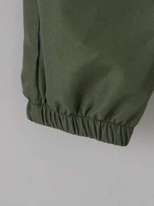 SHEIN Tween Girl 2pcs Chain Detail Cargo Pants