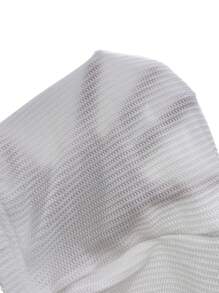 ZzzCrew Lettuce Trim Bow Front PJ Set / Pajama Set White Set, Fall Winter Clothes - White - View 6