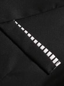 Manfinity Mode Nam Plus Nút đơn Áo vest & Quần tây - màu đen - Xem 6