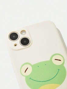 GAWX 1 pieza Funda de teléfono TPU de rana de dibujos animados compatible con iPhone - Multicolor - Ver 2
