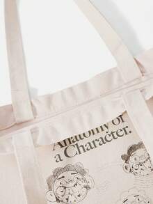 GAWX Lớn Túi mua sắm Giải trí Lá thư Đồ họa Hoạt hình Đối với Mua sắm - Nhiều màu - Xem 4