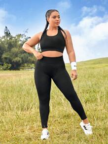 Easithlete Plus Solid Sports Set - Black - View 4