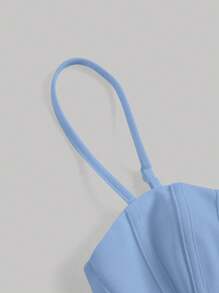 SHEIN MOD 素色緊身吊帶