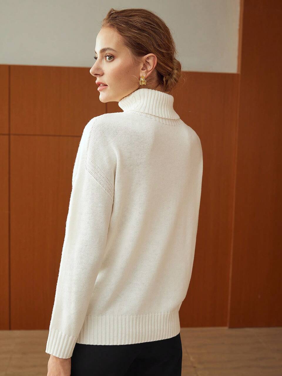MOTF 100% PURE WOOL TURTLENECK SWEATER