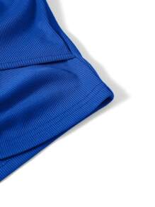 SHEIN Unity Top bandeau con diseño de aro O con abertura - azul real - Ver 4
