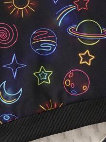 Baby Boy Planet Print Sweatshirt