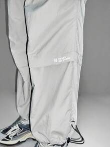 In My Nature Solid Color Drawstring Waist Waterproof Outdoor Cargo Pants