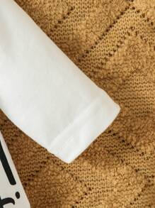 SHEIN Baby Girl Slogan Graphic Bodysuit