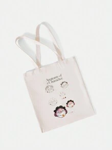 GAWX Lớn Túi mua sắm Giải trí Lá thư Đồ họa Hoạt hình Đối với Mua sắm - Nhiều màu - Xem 3