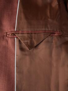 Manfinity Mode Men Single Breasted Blazer & Suit Pants - Chocolate Brown - View 6