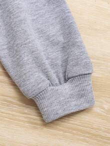 SHEIN 男大童翻蓋口袋牛仔夾克 - 中等水洗藍 - 查看 5