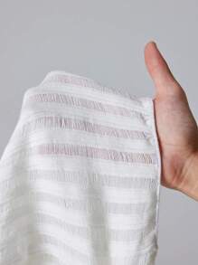 SHEIN Unity Off Shoulder Lettuce Trim Crop Sweater Without Bra Knit Pullover Fall Winter Outfit