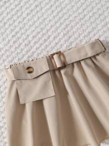 Baby Mädchen Figur Grafik, T-Shirt mit & Gürtel, Tasche Rock mit - Verschiedenfarbig - Übersicht 4