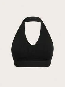 Easithlete 2入組素色繞頸運動型胸罩 - 彩色 - 查看 3