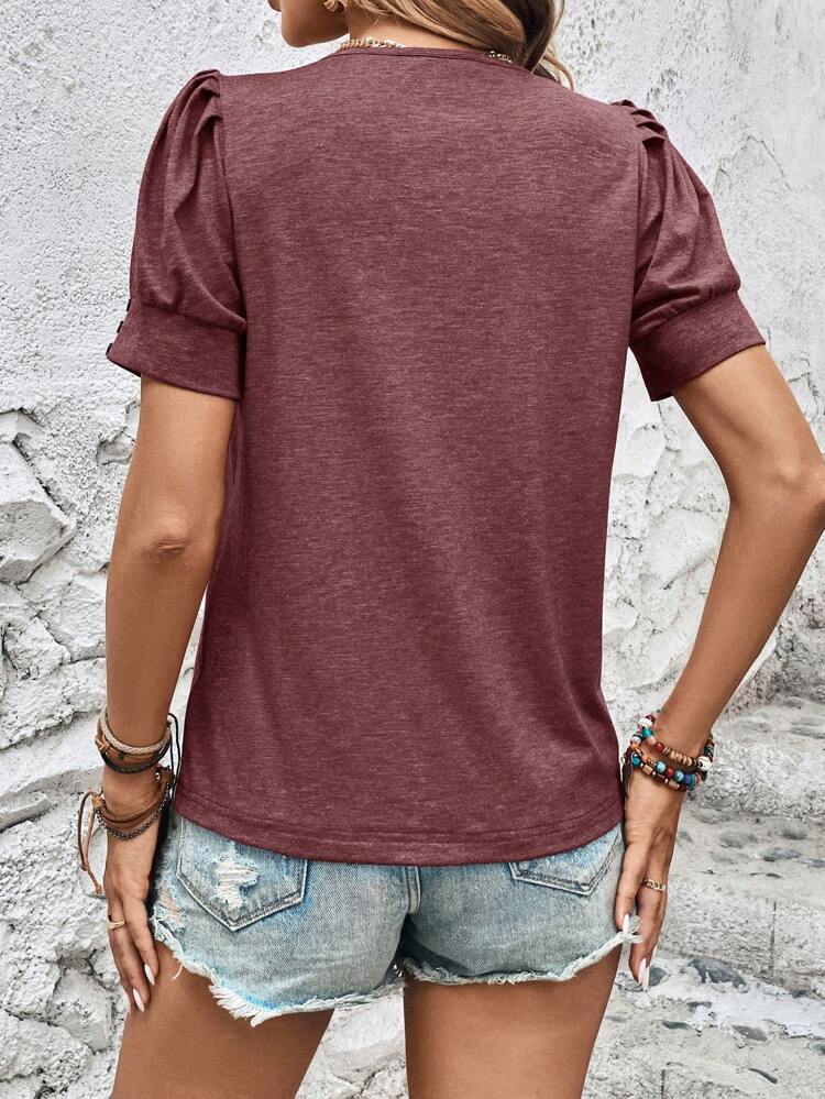 Women's Casual Short Sleeve Round Neck T-Shirt