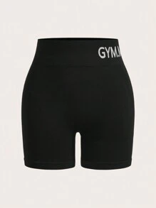 Quần Shorts Thể thao Nữ Xù Lá thư - Nhiều màu - Xem 4