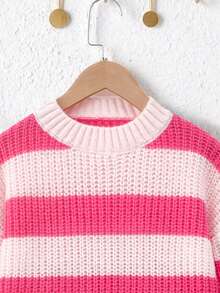 SHEIN 女童（大）毛衣 - 粉色 - 查看 6