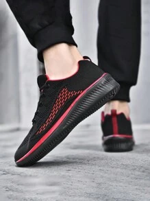 Men's Sports Shoes - Red - View 4