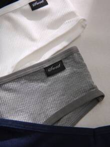 5pack Letter Patched Detail Brief - Multicolor - View 4
