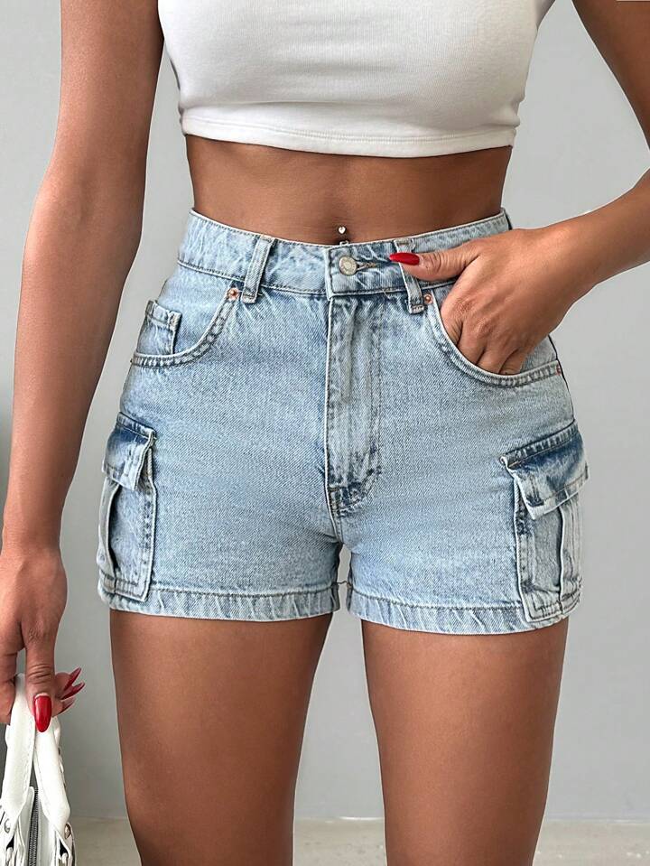 Pantalones Cortos PantalÃ³n Con Cadena A Los Lados Pantalon Con