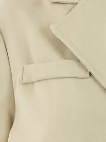 青少年女孩西裝領西裝外套和褲子不帶T恤 - 薄荷綠 - 查看 6