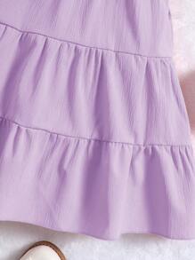 Elladie kids 女小童荷葉邊多層下擺洋裝