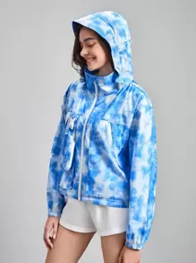 In My Nature 紮染翻蓋口袋落肩袖夾克