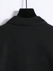 Manfinity Homme Hombres Camisa con estampado de cuadros de color combinado sin camiseta - Multicolor - Ver 6