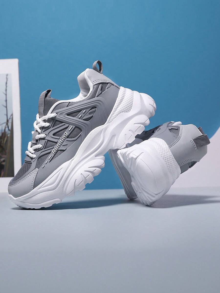 Giày thể thao đế dày thoáng khí cho nữ mùa xuân và mùa thu 2024, đường may cá nhân, giày thoải mái, giày thể thao thường ngày đế dày