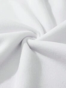 男士加小熊和字母圖案衛衣 - 白色 - 查看 3