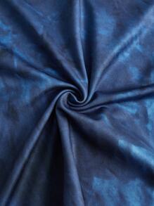 ROMWE PUNK Tie Dye Knot Front Cami Dress