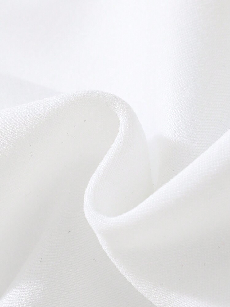 SHEIN Tween Girl Slogan & Butterfly Print Sweatshirt - White - View 4