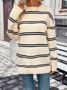 SHEIN Frenchy 女士毛衣 - 杏色 - 查看 5