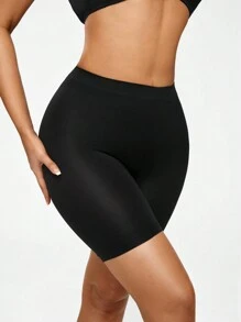 SHAPORA 高腰塑形短褲 - 黑色 - 查看 6