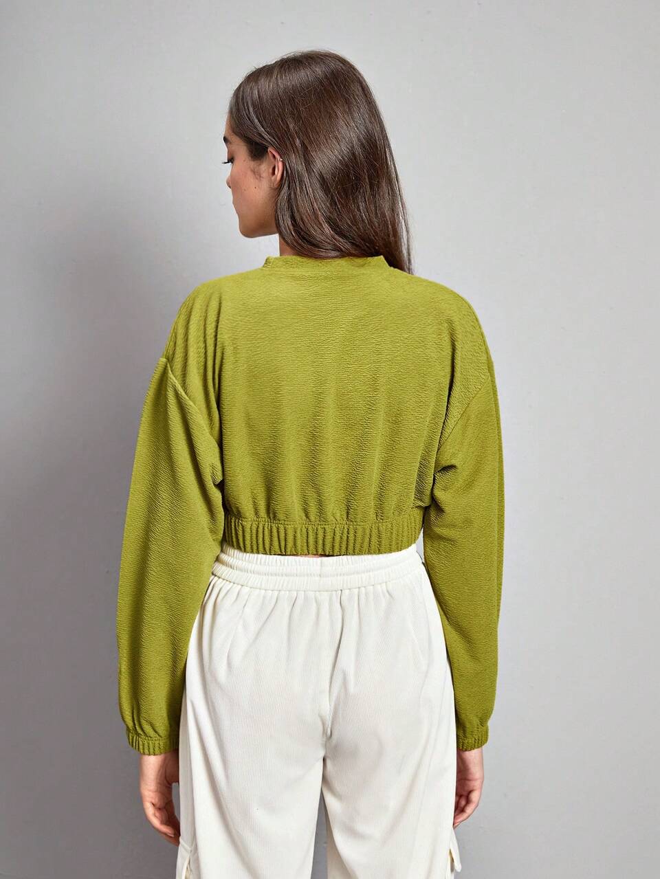 Drop Shoulder Crop Outdoor Tee