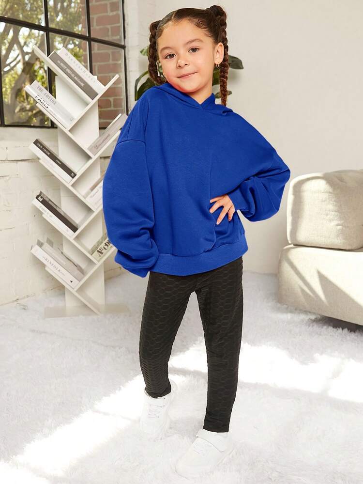 Tween Girl Slogan Graphic Drop Shoulder Sweatshirt, In Fall/Winter