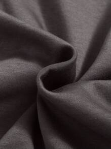 少女蝴蝶印花拉链卫衣，秋冬季 - 深灰色 - 查看 6