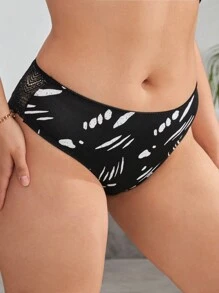Talla grande Bragas panel con encaje