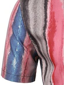 男士筆刷圖案口袋貼布襯衫 - 彩色 - 查看 7