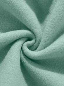 SHEIN Essnce 袋鼠口袋抽繩連帽衫和運動褲 - 軍綠色 - 查看 6