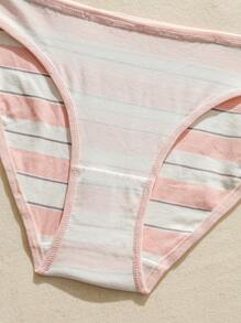 5pack Leopard Print Contrast Binding Brief - Multicolor - View 6