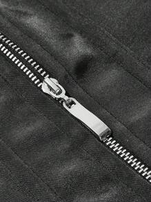 ROMWE Goth 1 Miếng NỮ Chất rắn Coa dây Thắt lưng nịt ngực - màu đen - Xem 8