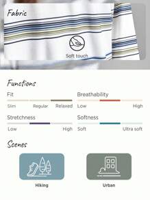 In My Nature Capucha con estampado de rayas exterior