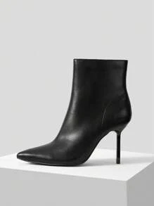 MOTF PREMIUM Nhọn Dao găm nhỏ Giày ống Ngắn - màu đen - Xem 4