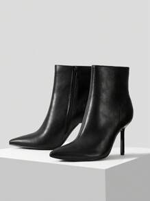 MOTF PREMIUM Nhọn Dao găm nhỏ Giày ống Ngắn - màu đen - Xem 1