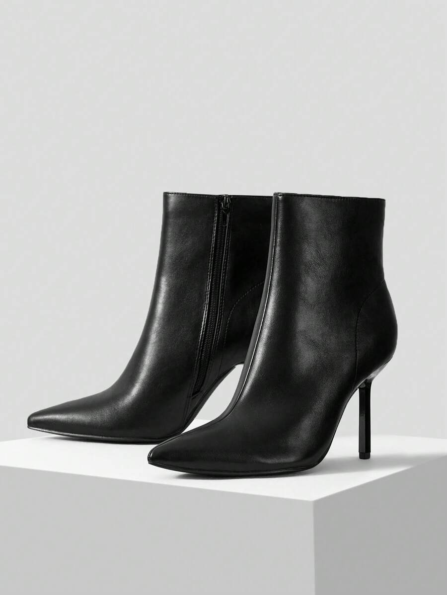 MOTF PREMIUM Nhọn Dao găm nhỏ Giày ống Ngắn - màu đen - Xem 1