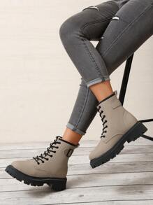 Fashionable Boots, Autumn And Winter New British Style Thick-soled Ankle Boots Cool Work Boots