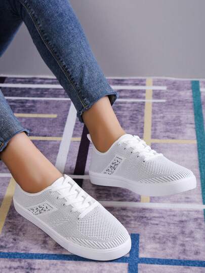 休閒平底板鞋,女性防滑運動鞋